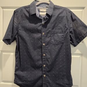 Craft and Flow, Small, Navy Blue, Button down shirt